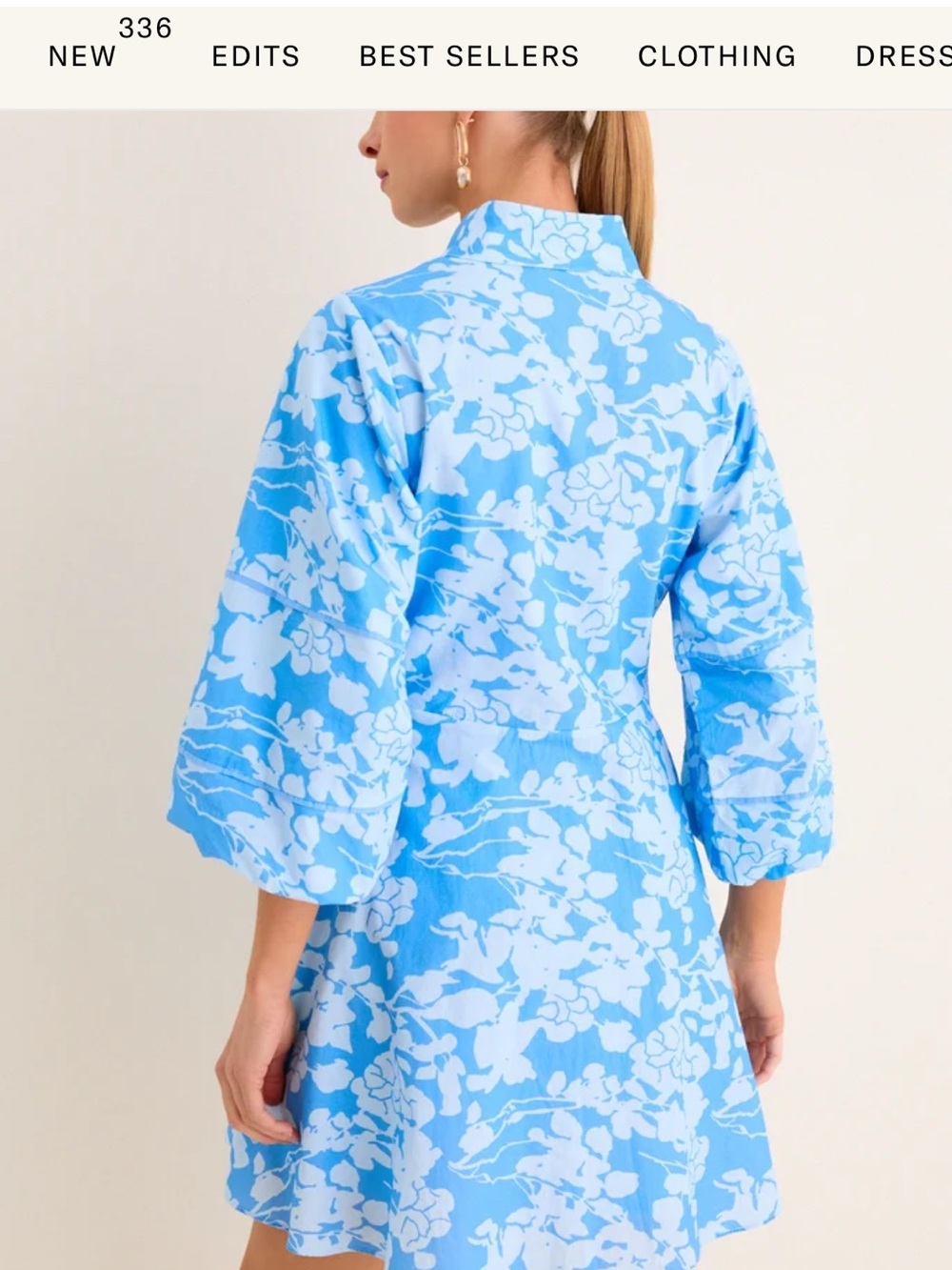 Tuckernuck Hyacinth House Morning Glory Floral Mini Hillsborough Dress - Picture 3 of 3